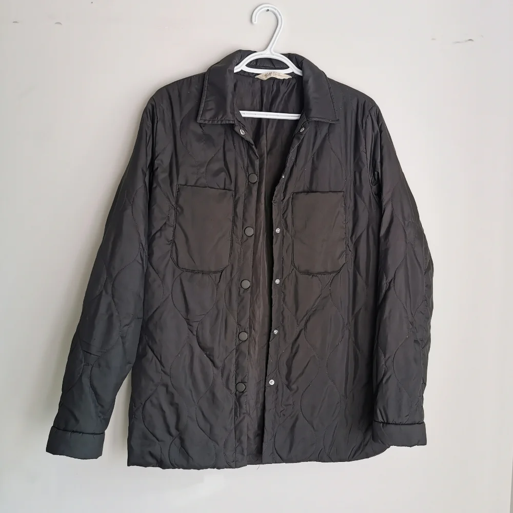 Quilted Collared Jacket - Picture 3 of 10